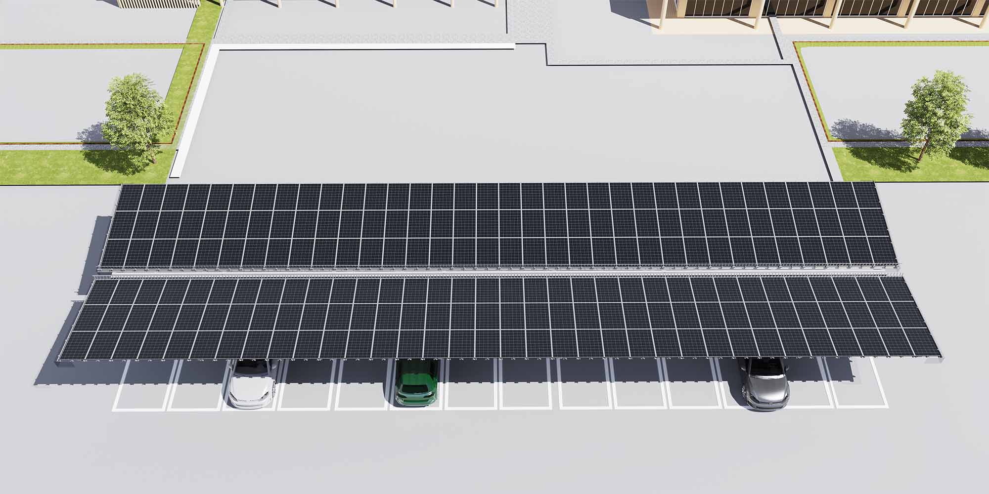  steel solar carport