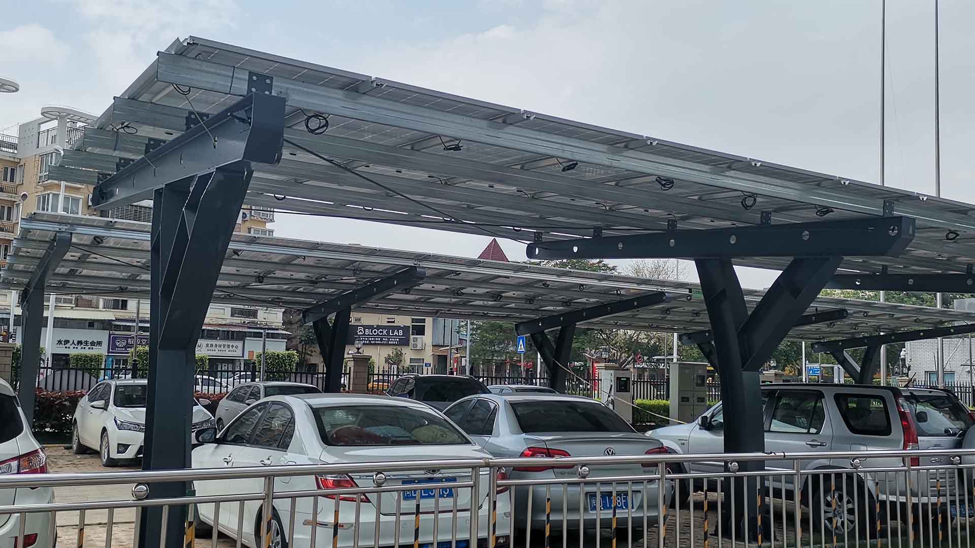 Carbon Steel solar carport mounting Systems